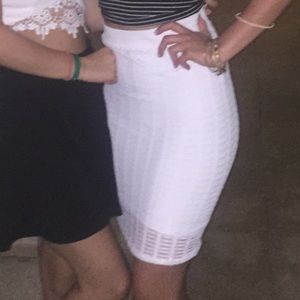 White BEBE skirt